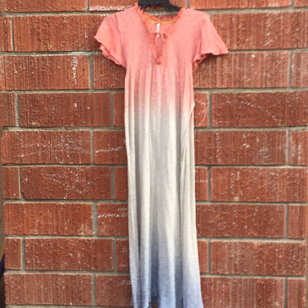 Free People long maxi ombré dress XS